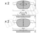 METELLI Piduriklotsi komplekt,  ketaspidur 22-0534-0