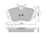 METELLI Piduriklotsi komplekt,  ketaspidur 22-0538-0