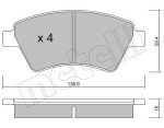 METELLI Piduriklotsi komplekt,  ketaspidur 22-0544-0