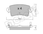 METELLI Piduriklotsi komplekt,  ketaspidur 22-0546-0