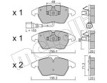 METELLI Piduriklotsi komplekt,  ketaspidur 22-0548-0