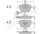 METELLI Piduriklotsi komplekt,  ketaspidur 22-0549-1