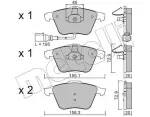 METELLI Piduriklotsi komplekt,  ketaspidur 22-0549-4