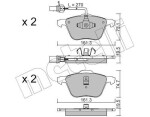 METELLI Piduriklotsi komplekt,  ketaspidur 22-0551-0