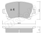 METELLI Piduriklotsi komplekt,  ketaspidur 22-0553-0