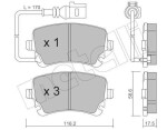 METELLI Piduriklotsi komplekt,  ketaspidur 22-0554-0