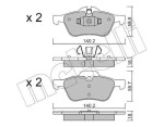 METELLI Piduriklotsi komplekt,  ketaspidur 22-0555-0