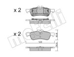 METELLI Piduriklotsi komplekt,  ketaspidur 22-0556-0