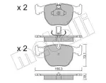 METELLI Piduriklotsi komplekt,  ketaspidur 22-0559-0
