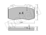 METELLI Piduriklotsi komplekt,  ketaspidur 22-0563-0