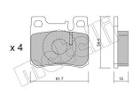 METELLI Piduriklotsi komplekt,  ketaspidur 22-0566-0
