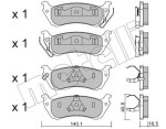 METELLI Piduriklotsi komplekt,  ketaspidur 22-0570-0