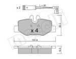 METELLI Piduriklotsi komplekt,  ketaspidur 22-0576-0K