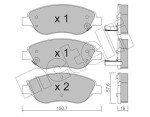 METELLI Piduriklotsi komplekt,  ketaspidur 22-0577-2