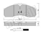 METELLI Piduriklotsi komplekt,  ketaspidur 22-0578-5