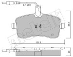 METELLI Piduriklotsi komplekt,  ketaspidur 22-0600-0