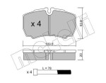METELLI Piduriklotsi komplekt,  ketaspidur 22-0604-0