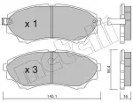 METELLI Piduriklotsi komplekt,  ketaspidur 22-0610-0