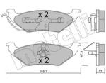 METELLI Piduriklotsi komplekt,  ketaspidur 22-0624-0