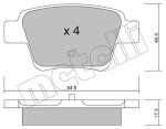METELLI Piduriklotsi komplekt,  ketaspidur 22-0639-0