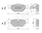 METELLI Piduriklotsi komplekt,  ketaspidur 22-0642-0