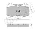 METELLI Piduriklotsi komplekt,  ketaspidur 22-0645-0