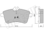 METELLI Piduriklotsi komplekt,  ketaspidur 22-0647-0