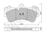 METELLI Piduriklotsi komplekt,  ketaspidur 22-0653-0