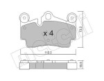 METELLI Piduriklotsi komplekt,  ketaspidur 22-0655-0