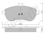 METELLI Piduriklotsi komplekt,  ketaspidur 22-0665-0