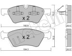 METELLI Piduriklotsi komplekt,  ketaspidur 22-0670-0