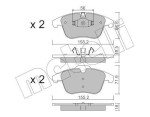 METELLI Piduriklotsi komplekt,  ketaspidur 22-0675-5