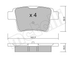 METELLI Piduriklotsi komplekt,  ketaspidur 22-0677-0