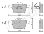 METELLI Piduriklotsi komplekt,  ketaspidur 22-0688-0