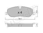 METELLI Piduriklotsi komplekt,  ketaspidur 22-0693-0