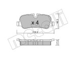 METELLI Piduriklotsi komplekt,  ketaspidur 22-0694-0