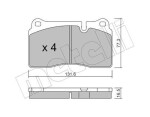 METELLI Piduriklotsi komplekt,  ketaspidur 22-0695-0