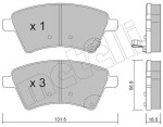 METELLI Piduriklotsi komplekt,  ketaspidur 22-0702-0
