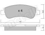 METELLI Piduriklotsi komplekt,  ketaspidur 22-0710-0