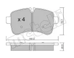 METELLI Piduriklotsi komplekt,  ketaspidur 22-0711-0