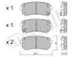 METELLI Piduriklotsi komplekt,  ketaspidur 22-0725-0