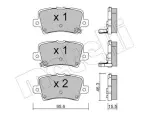 METELLI Piduriklotsi komplekt,  ketaspidur 22-0729-0