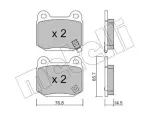 METELLI Piduriklotsi komplekt,  ketaspidur 22-0739-0