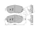 METELLI Piduriklotsi komplekt,  ketaspidur 22-0756-0
