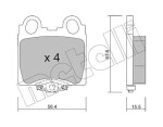 METELLI Piduriklotsi komplekt,  ketaspidur 22-0758-0
