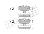 METELLI Piduriklotsi komplekt,  ketaspidur 22-0769-0