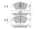 METELLI Piduriklotsi komplekt,  ketaspidur 22-0775-2