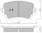 METELLI Piduriklotsi komplekt,  ketaspidur 22-0776-0