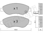 METELLI Piduriklotsi komplekt,  ketaspidur 22-0777-0