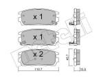 METELLI Piduriklotsi komplekt,  ketaspidur 22-0779-0